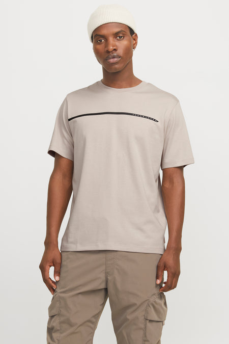 T-shirt (korte mouwen) Beige - CORE BY JACK & JONES