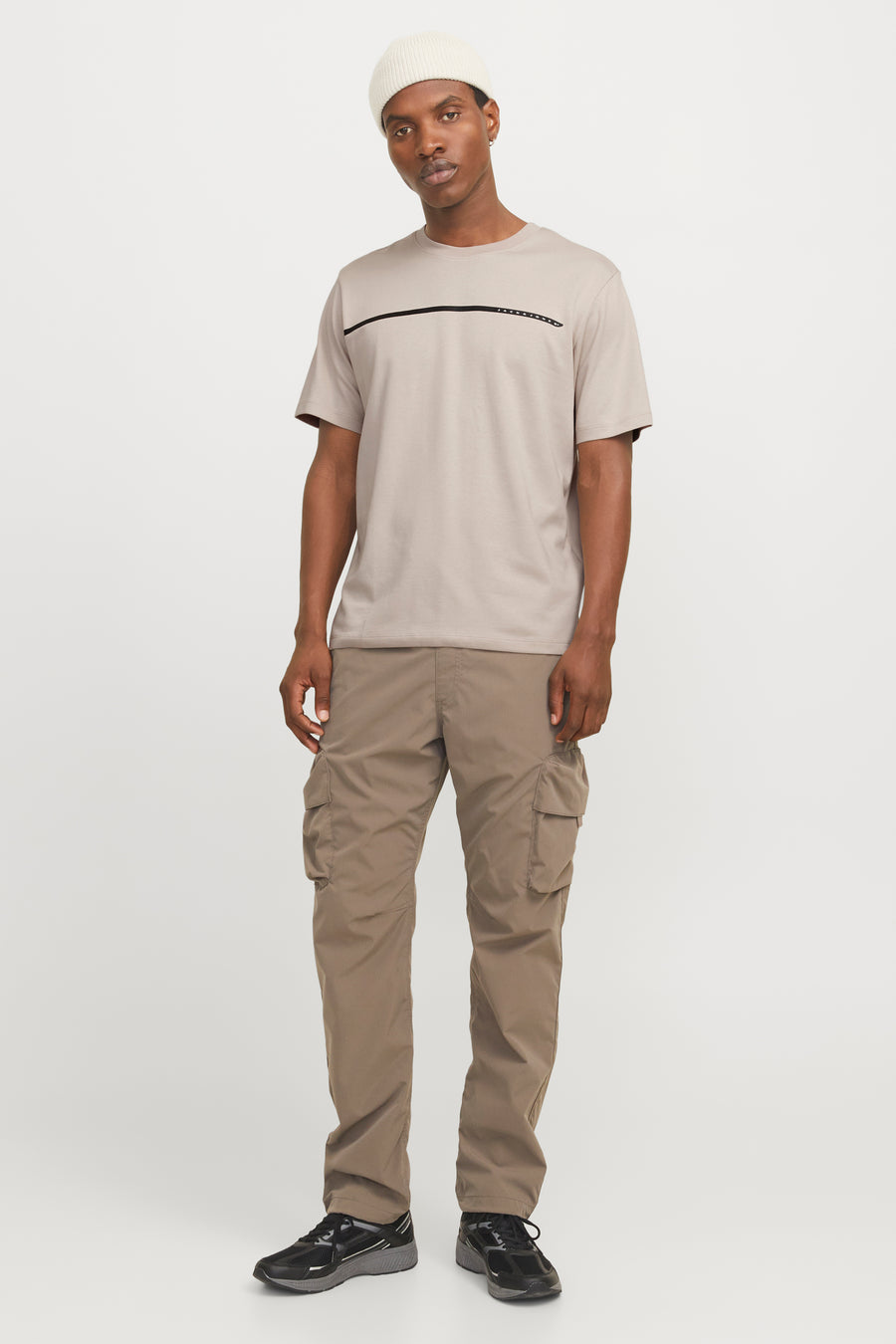 T-shirt (korte mouwen) Beige - CORE BY JACK & JONES