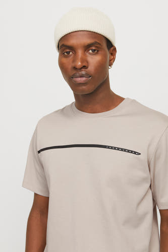 T-shirt (korte mouwen) Beige - CORE BY JACK & JONES