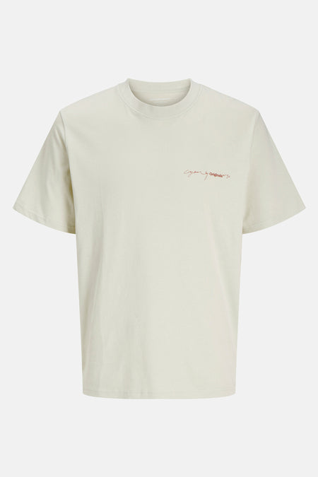T-shirt (korte mouwen) Ecru - ORIGINALS BY JACK & JONES