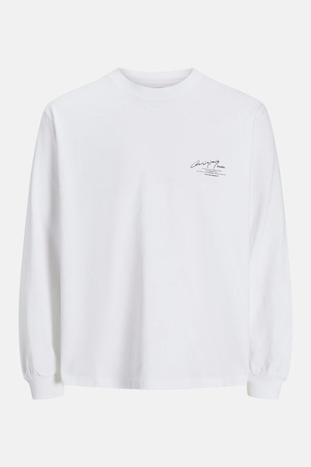 T-shirt (lange mouwen) Wit - ORIGINALS BY JACK & JONES