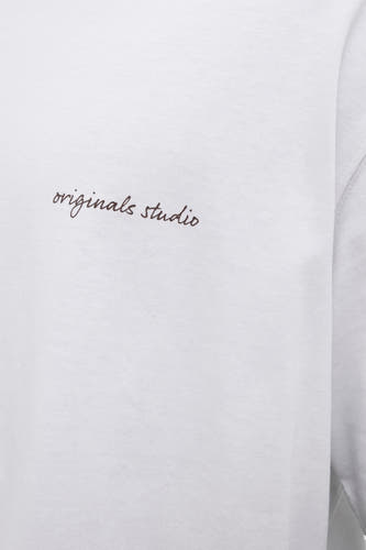 T-shirt (korte mouwen) Wit - ORIGINALS BY JACK & JONES