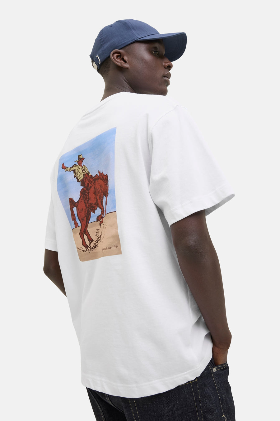 T-shirt (korte mouwen) Wit - ORIGINALS BY JACK & JONES