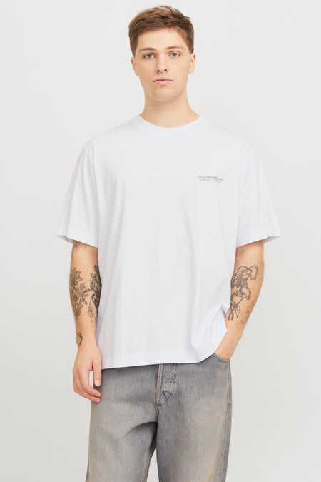 T-shirt (korte mouwen) Wit - ORIGINALS BY JACK & JONES