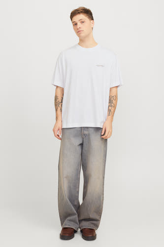 T-shirt (korte mouwen) Wit - ORIGINALS BY JACK & JONES