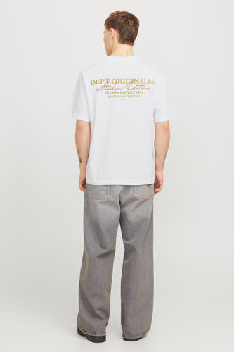T-shirt (korte mouwen) Wit - ORIGINALS BY JACK & JONES