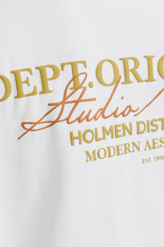 T-shirt (korte mouwen) Wit - ORIGINALS BY JACK & JONES