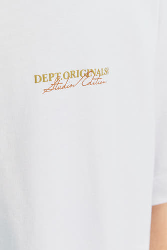 T-shirt (korte mouwen) Wit - ORIGINALS BY JACK & JONES