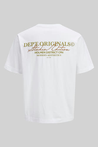 T-shirt (korte mouwen) Wit - ORIGINALS BY JACK & JONES