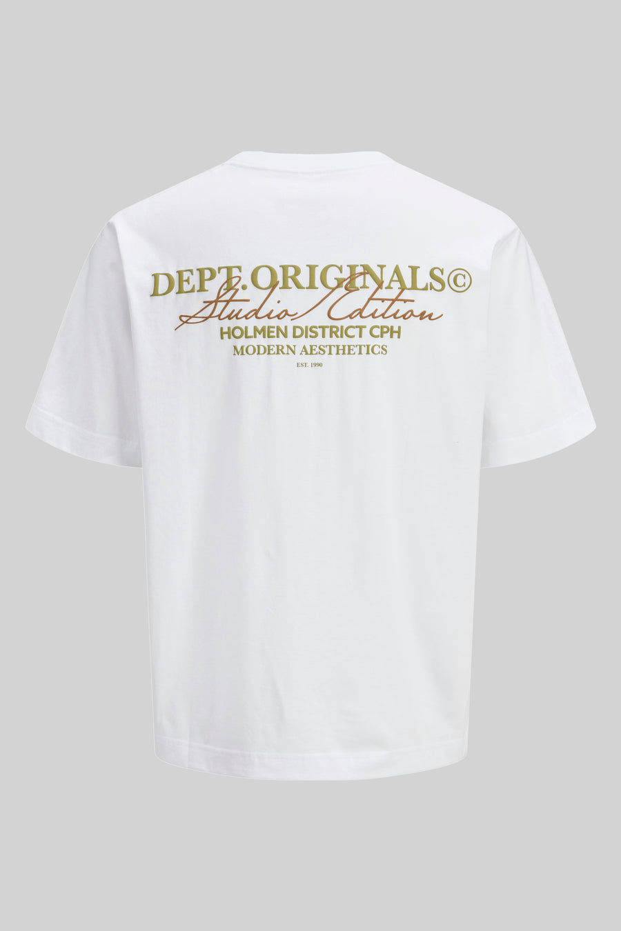 T-shirt (korte mouwen) Wit - ORIGINALS BY JACK & JONES