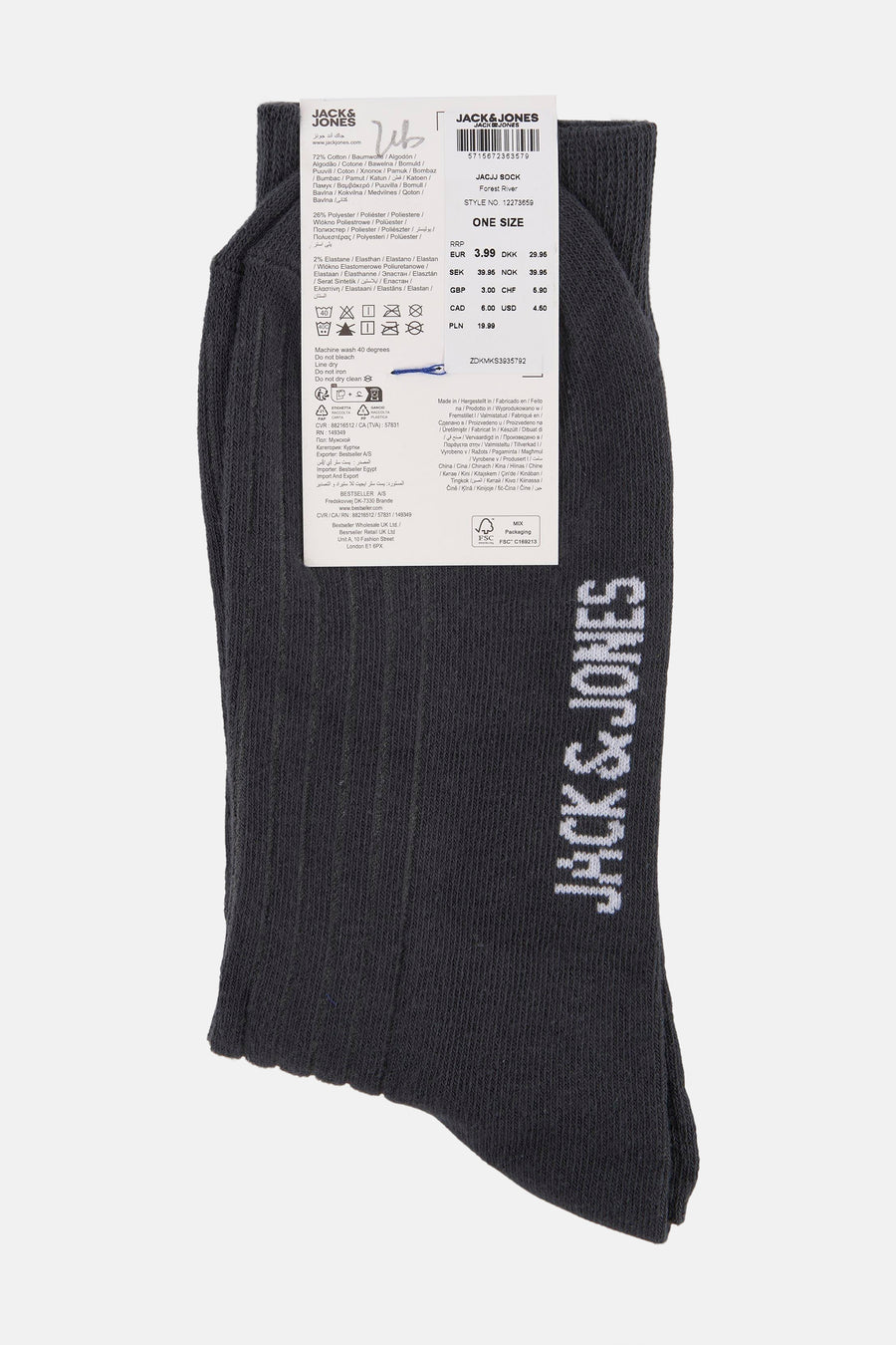 Sokken Grijs - ACCESSORIES BY JACK & JONES