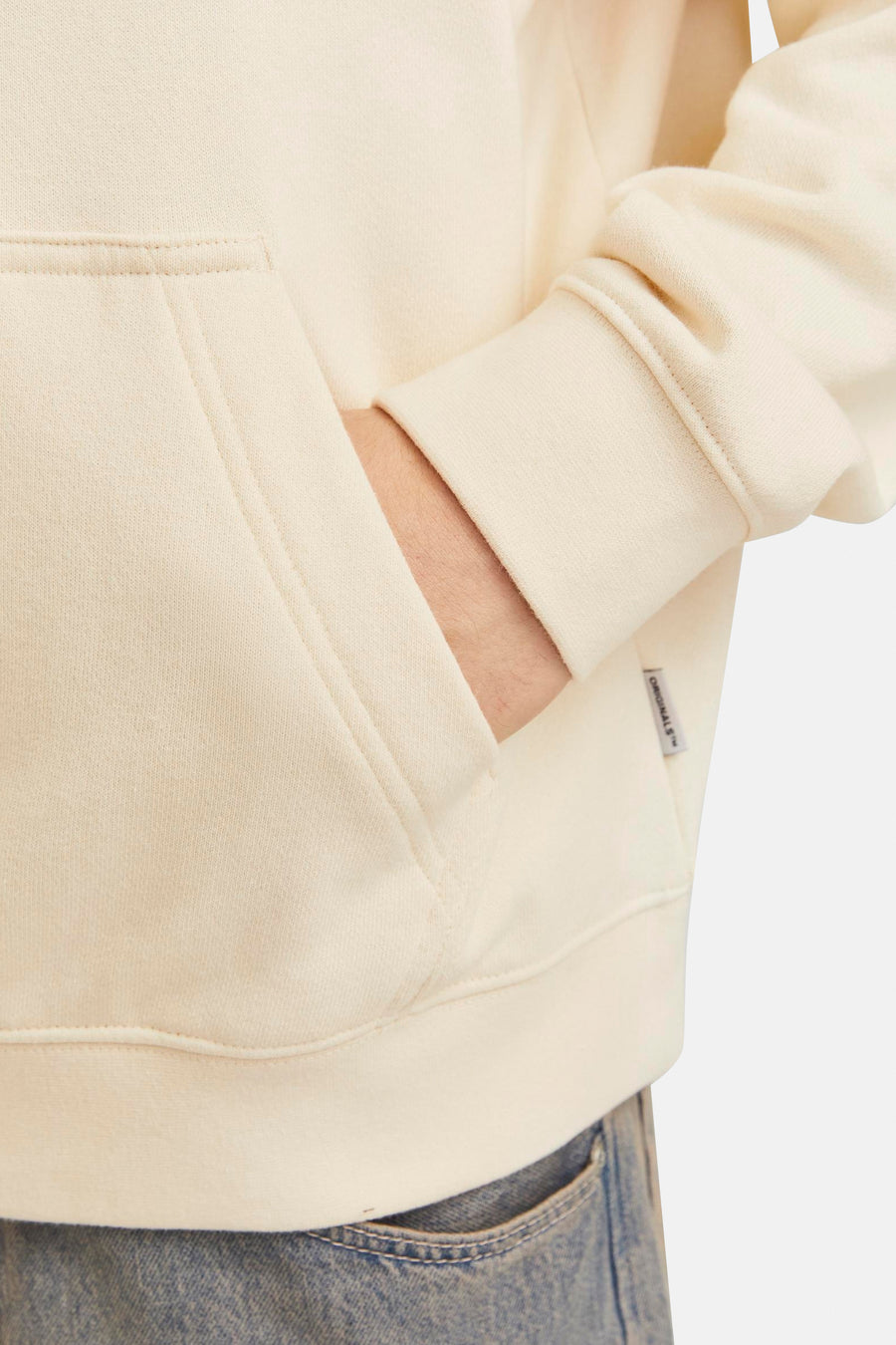Sweater met kap Ecru - ORIGINALS BY JACK & JONES