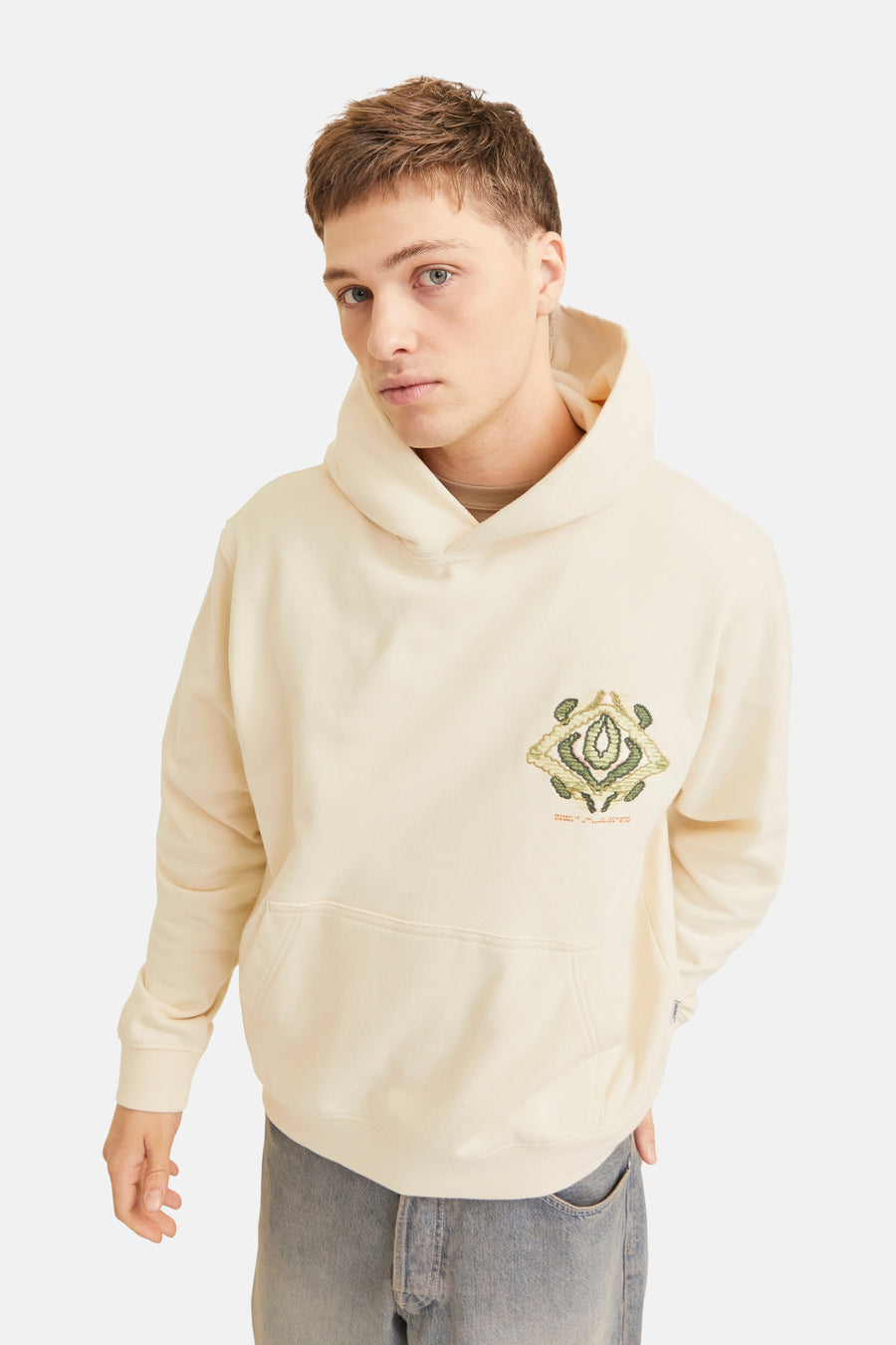 Sweater met kap Ecru - ORIGINALS BY JACK & JONES