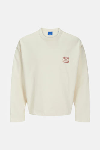 Sweater met ronde hals Ecru - ORIGINALS BY JACK & JONES