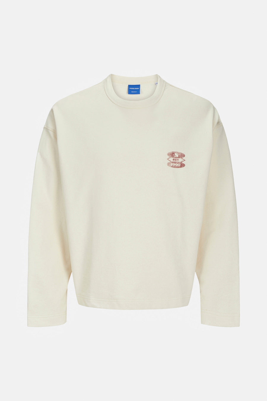 Sweater met ronde hals Ecru - ORIGINALS BY JACK & JONES