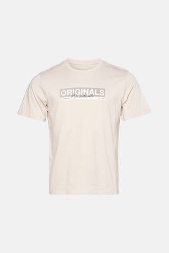 T-shirt (korte mouwen) Ecru - ORIGINALS BY JACK & JONES