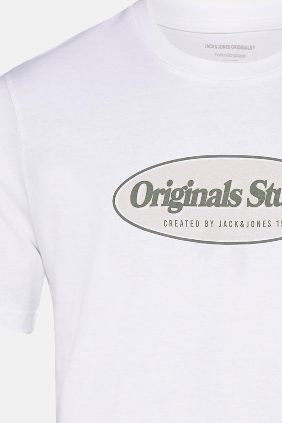T-shirt (korte mouwen) Wit - ORIGINALS BY JACK & JONES