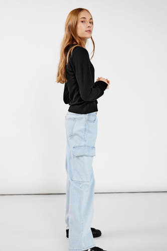Jeans wide Light blue denim - LMTD