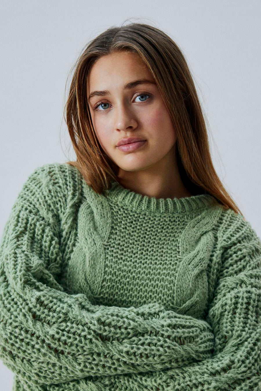 Trui met ronde hals Groen - LMTD