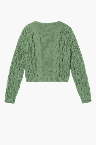 Trui met ronde hals Groen - LMTD