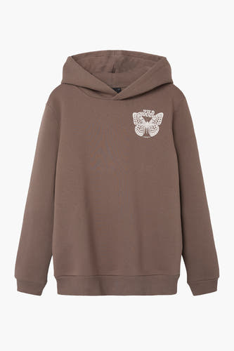 Sweater met kap Bruin - LMTD