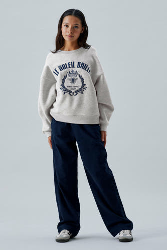 Sweater met ronde hals Grijs - LMTD
