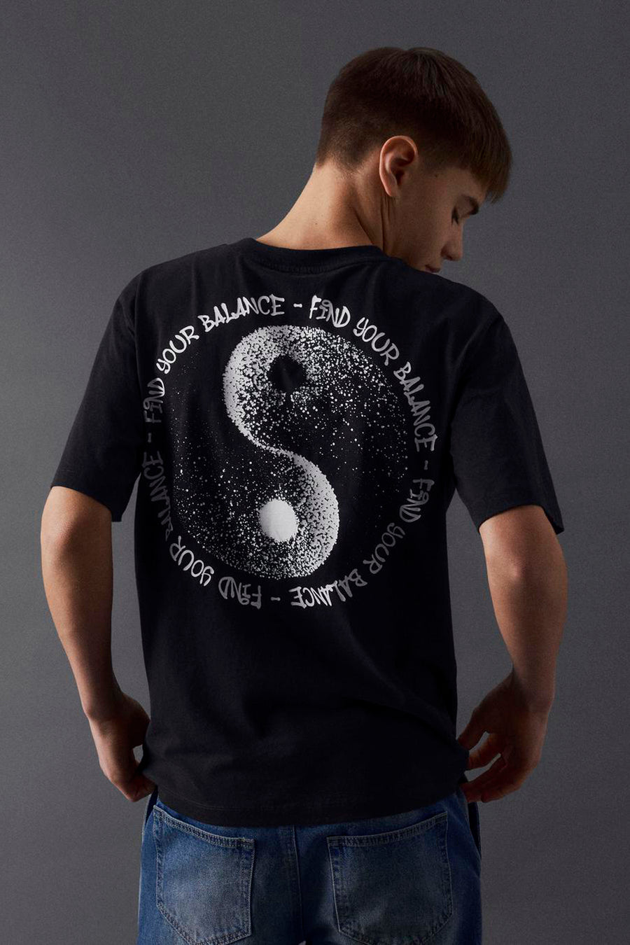 T-shirt (korte mouwen) Black denim - LMTD