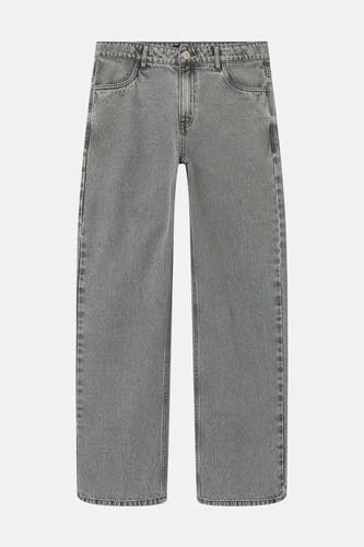 Jeans wide Light grey denim - LMTD