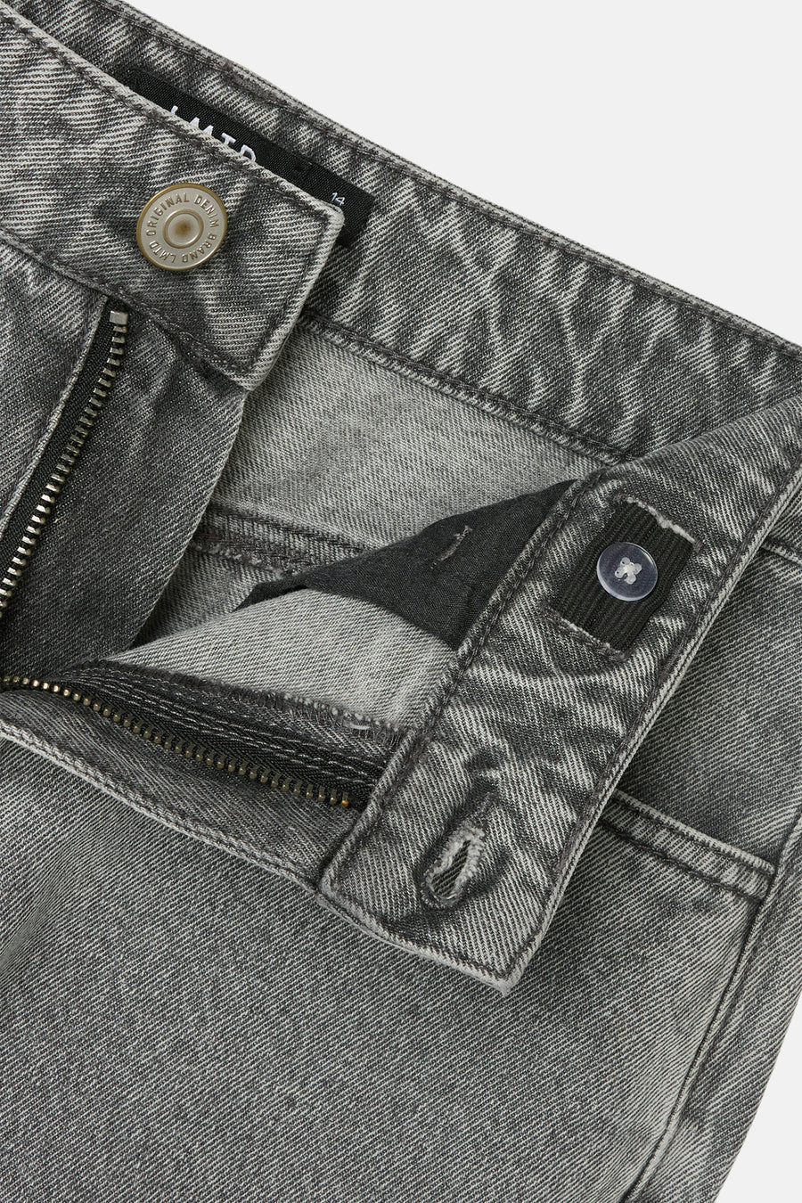 Jeans wide Light grey denim - LMTD