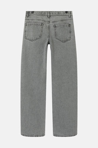 Jeans wide Light grey denim - LMTD