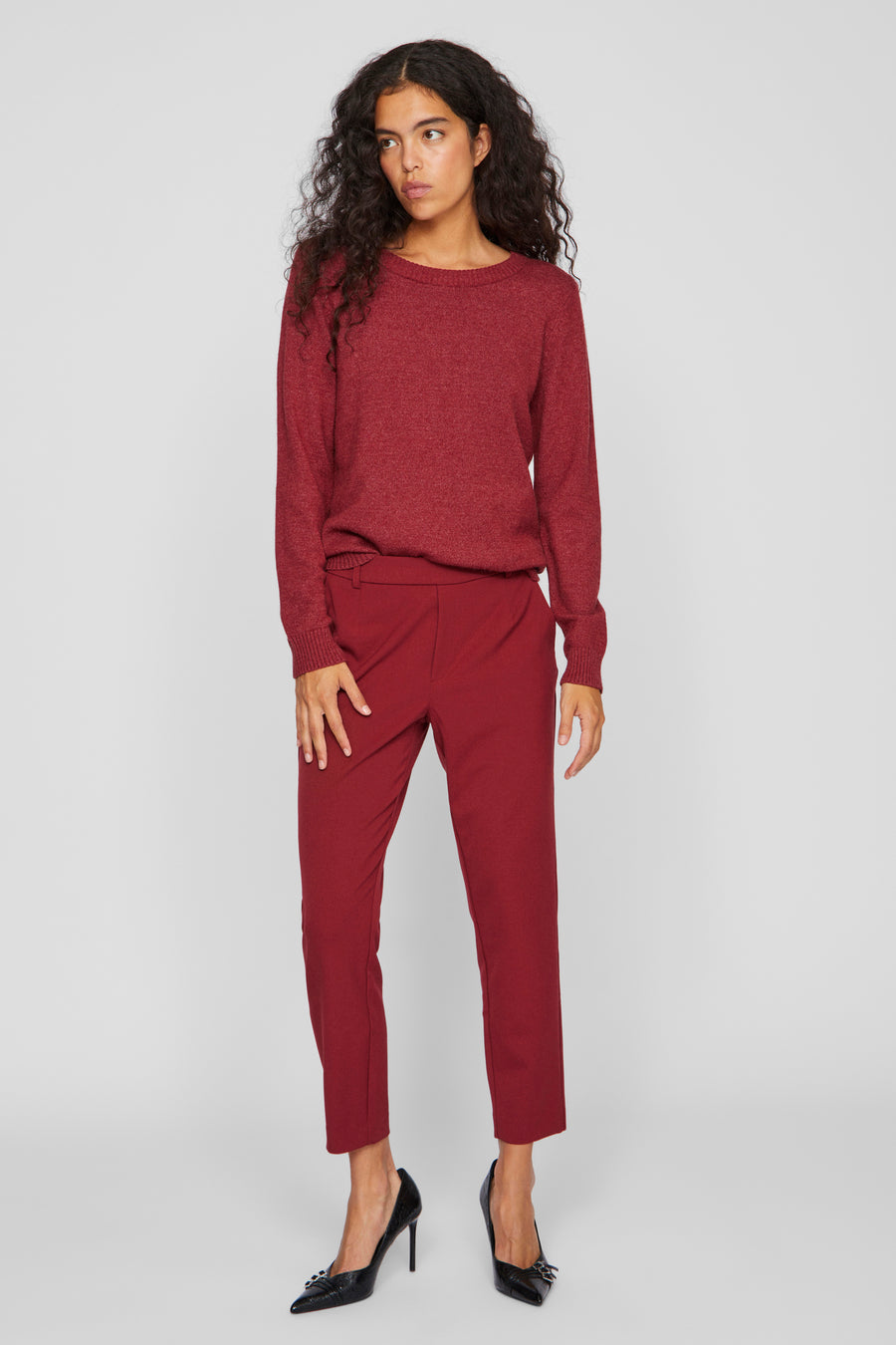 Trui met ronde hals Rood - VILA®
