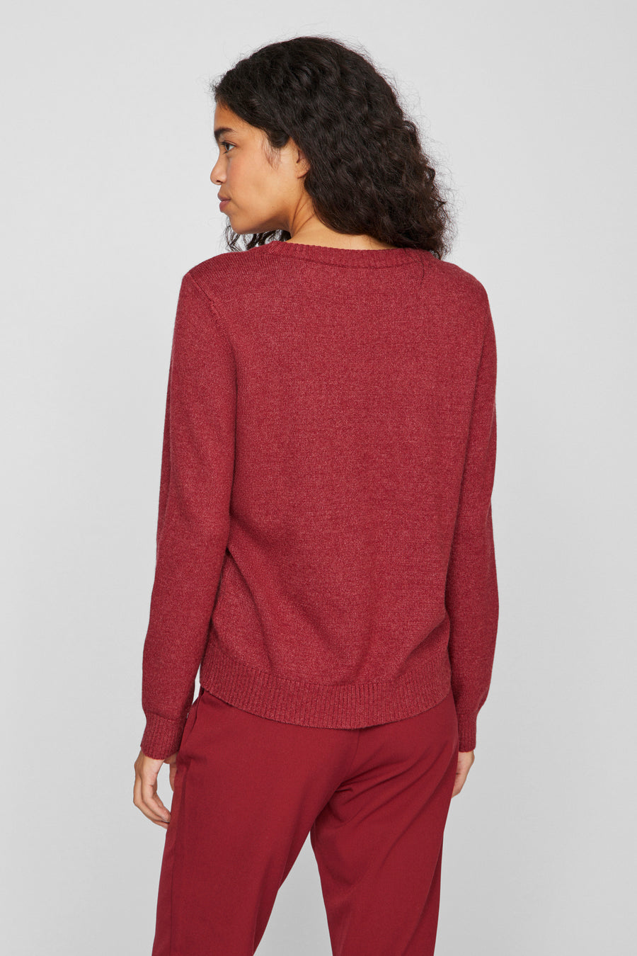 Trui met ronde hals Rood - VILA®