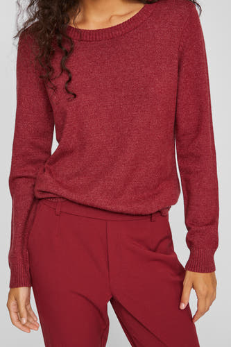 Trui met ronde hals Rood - VILA®