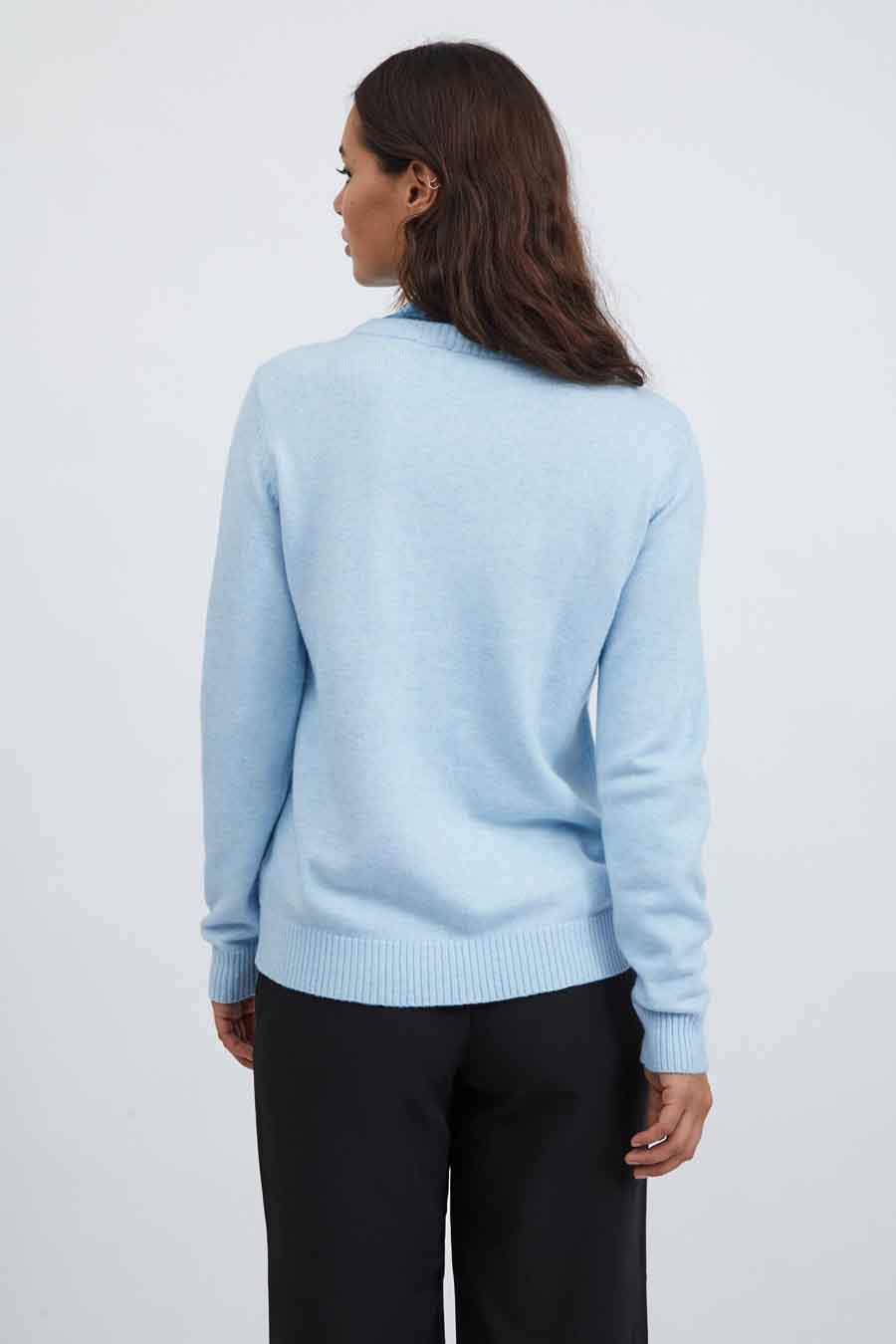 Trui met ronde hals Blauw - VILA®
