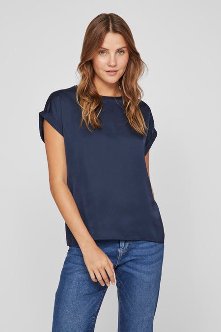 Top (korte mouwen) Blauw - VILA®