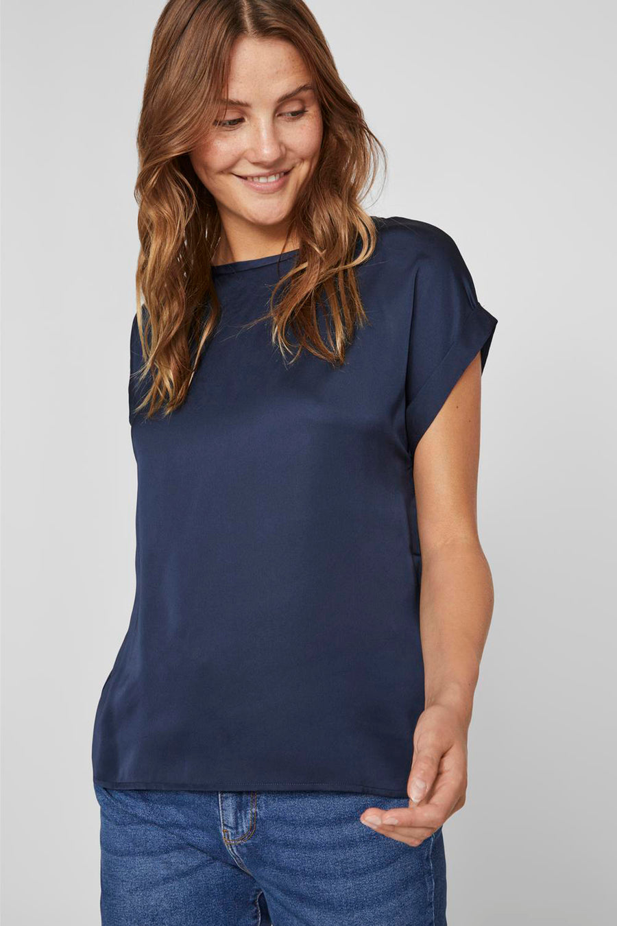 Top (korte mouwen) Blauw - VILA®