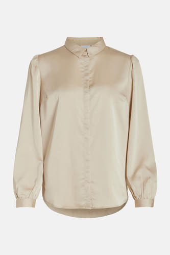 Hemd (lange mouwen) Beige - VILA®