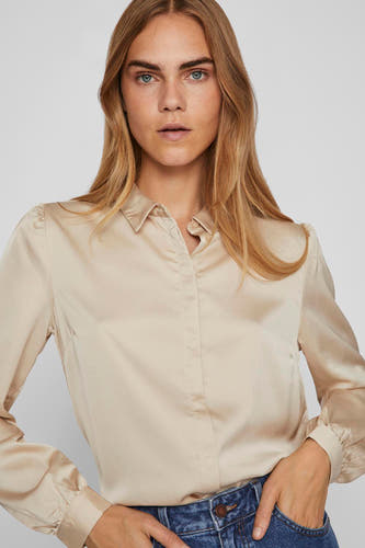 Hemd (lange mouwen) Beige - VILA®