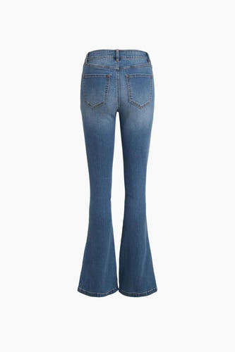 Jeans flared Mid blue denim - VILA®