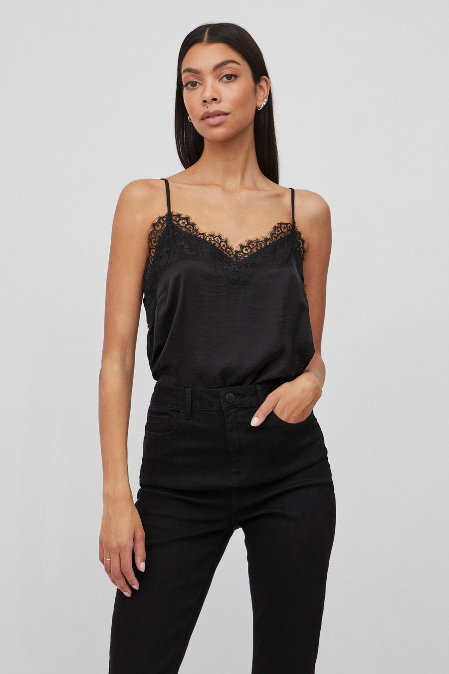 Top (spaghettibandjes) Zwart - VILA®