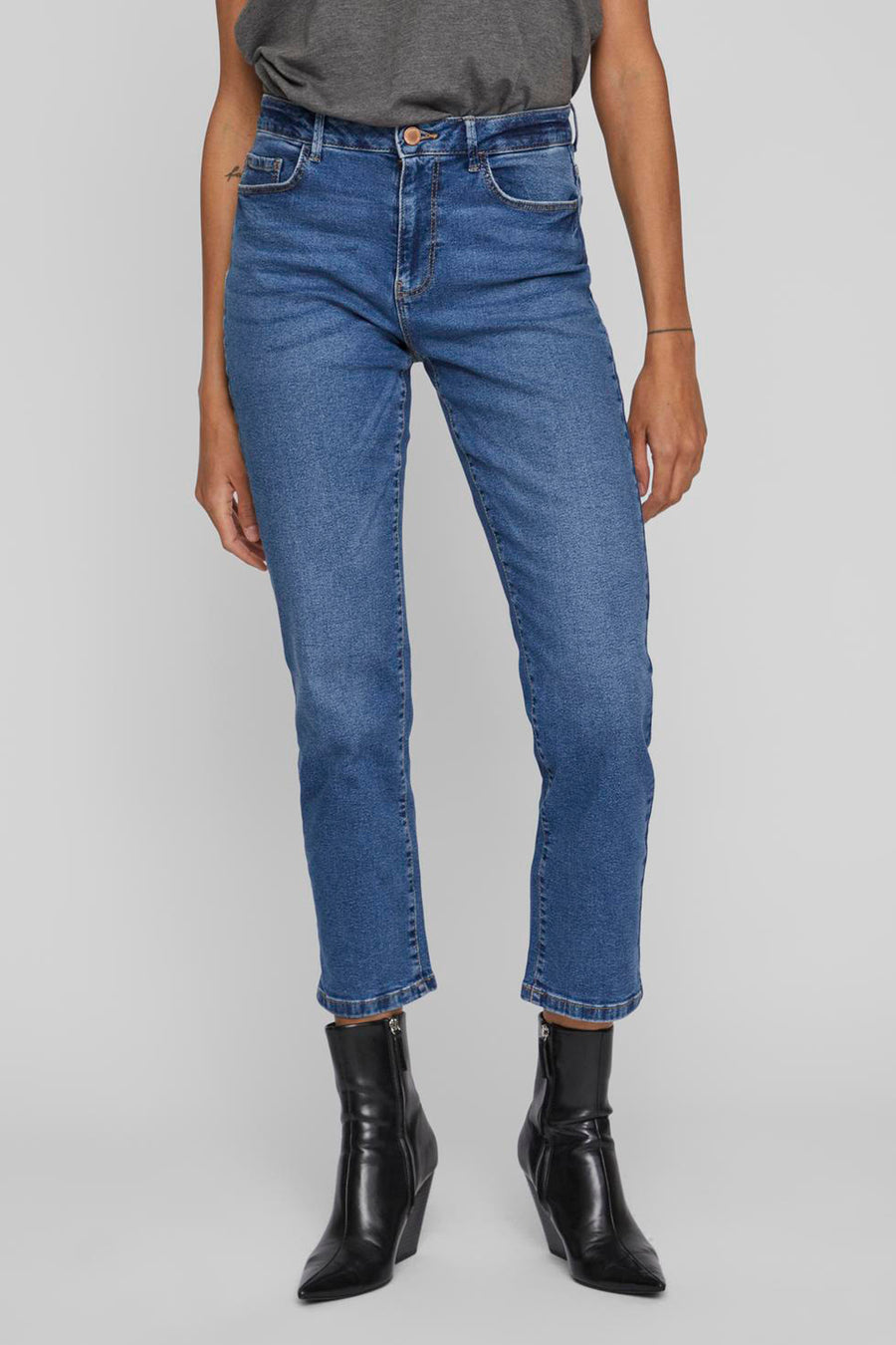 Jeans straight Mid blue denim - VILA®