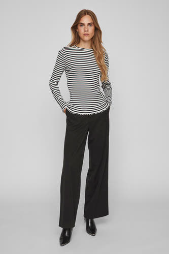 T-shirt (lange mouwen) Zwart - VILA®