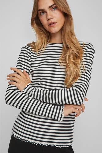 T-shirt (lange mouwen) Zwart - VILA®