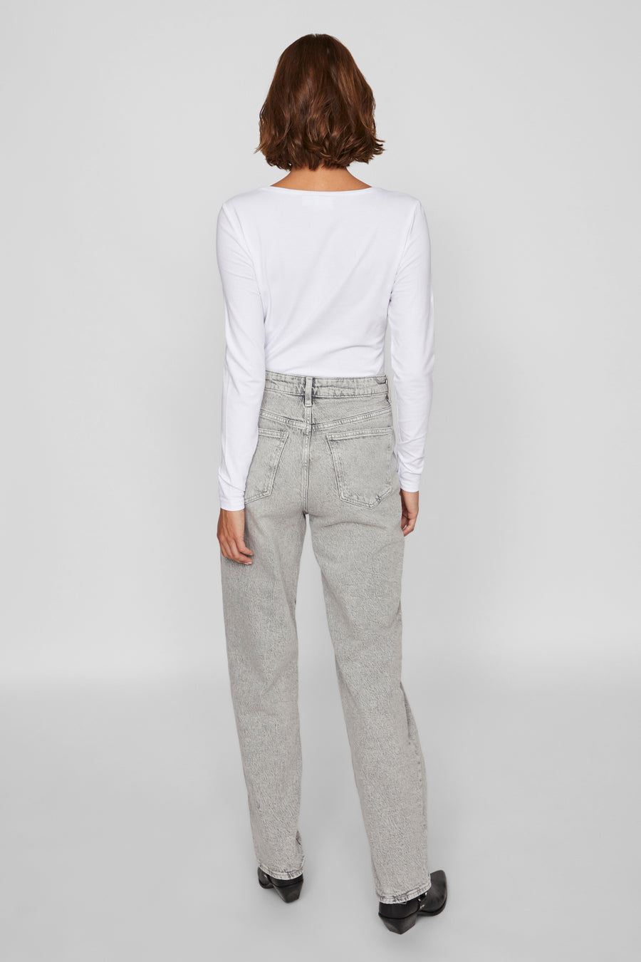 Jeans straight Light grey denim - VILA®