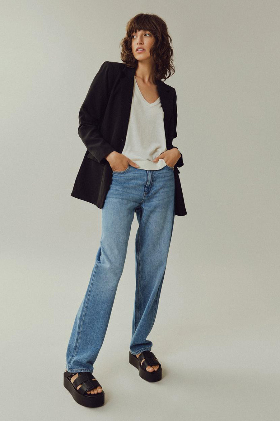 Jeans straight Mid blue denim - VILA®