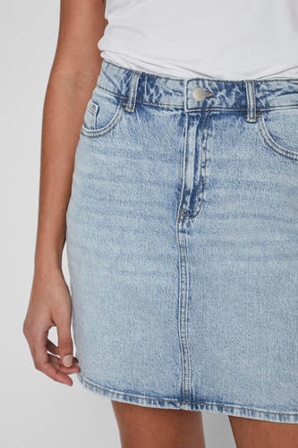Rok (kort) Light blue denim - VILA®
