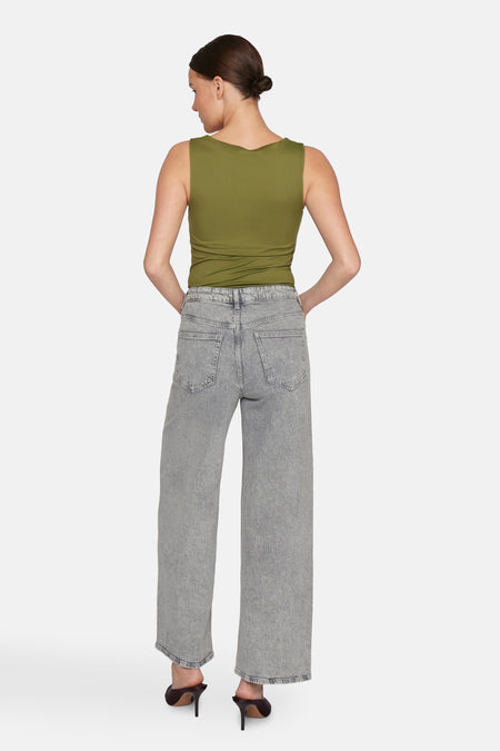 Jeans wide Light grey denim - VILA®
