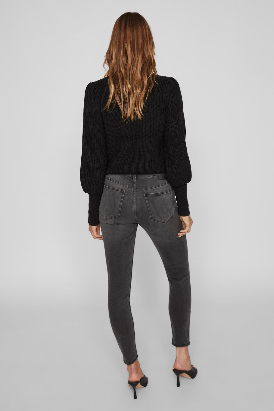 Jeans flared Dark grey denim - VILA®