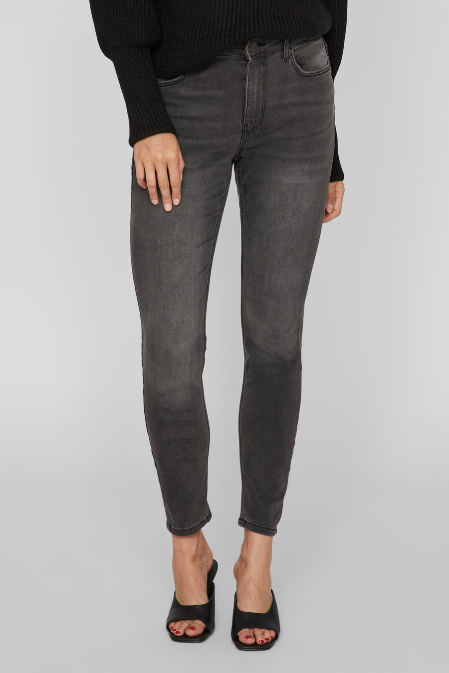 Jeans flared Dark grey denim - VILA®