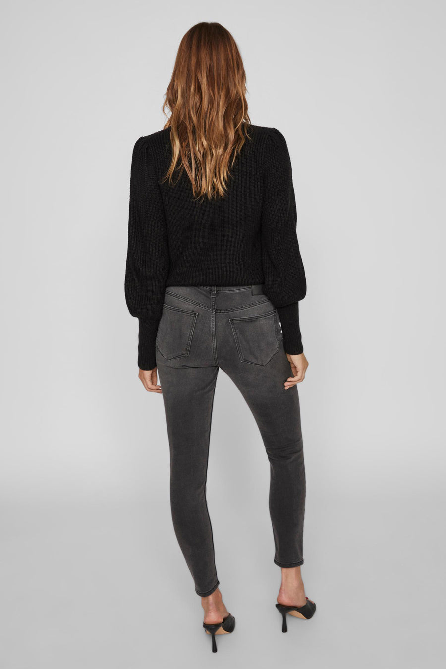 Jeans flared Dark grey denim - VILA®